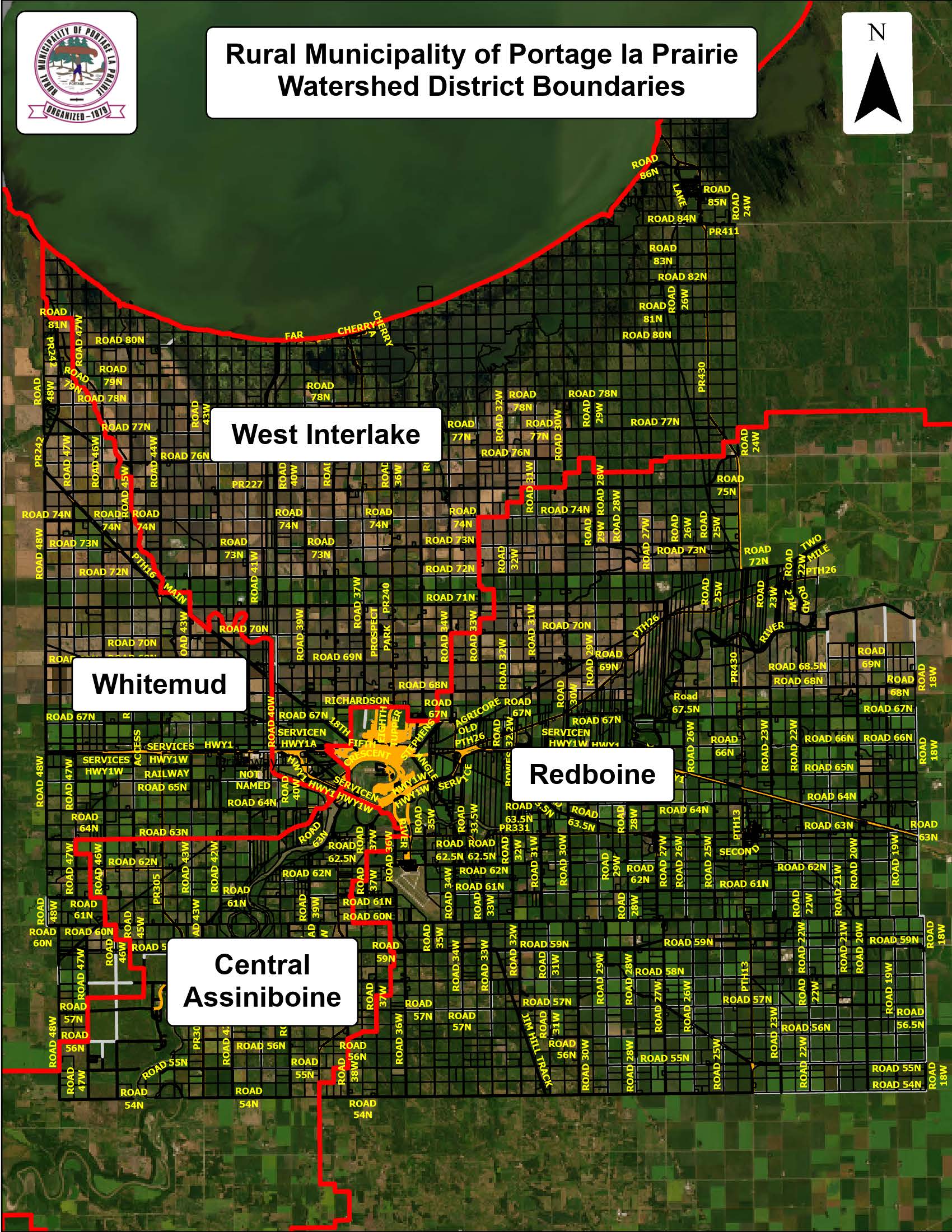 West Interlake Watershed District Boundaries